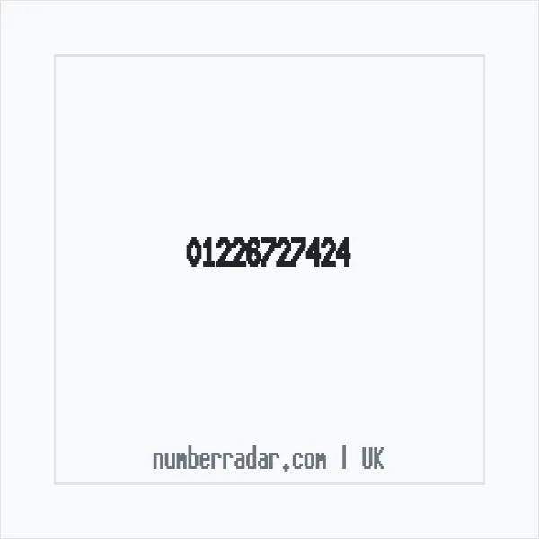 Reverse number check for +44 1226 727424 — who called me?