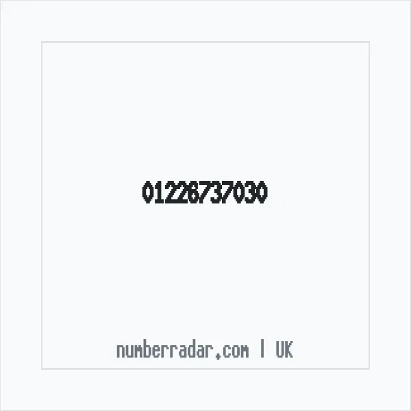 Reverse number check for +44 1226 737030 — who called me?