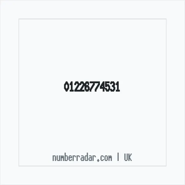 Reverse number check for +44 1226 774531 — who called me?