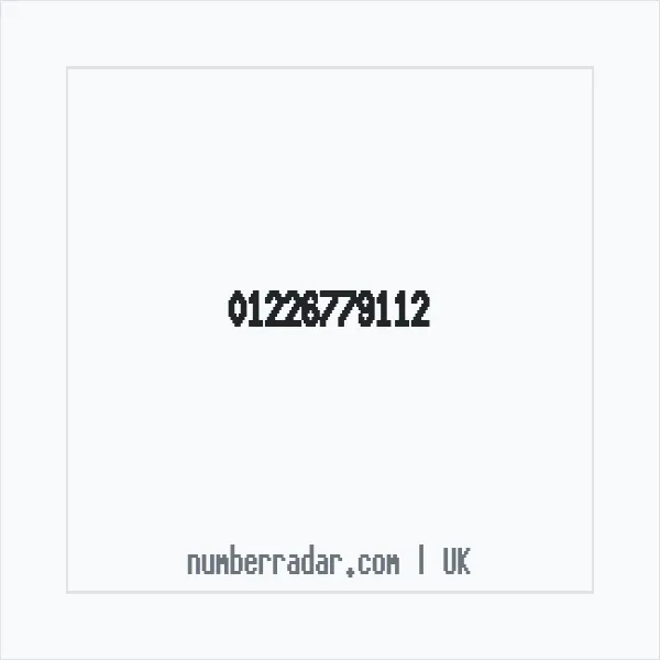 Reverse number check for +44 1226 779112 — who called me?