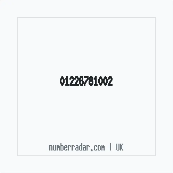 Reverse number check for +44 1226 781002 — who called me?
