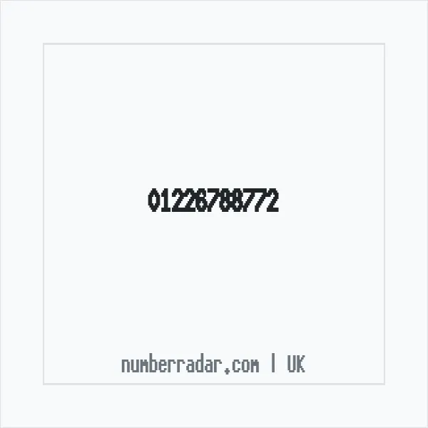 Reverse number check for +44 1226 788772 — who called me?