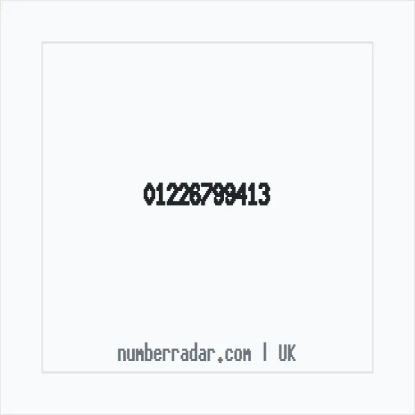 Reverse number check for +44 1226 799413 — who called me?