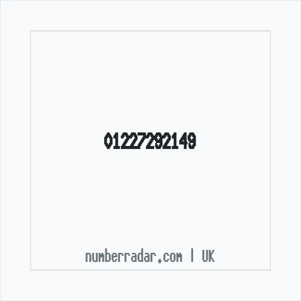 Reverse number check for +44 1227 292149 — who called me?