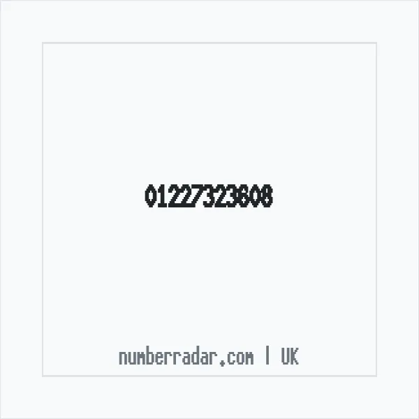 Reverse number check for +44 1227 323608 — who called me?