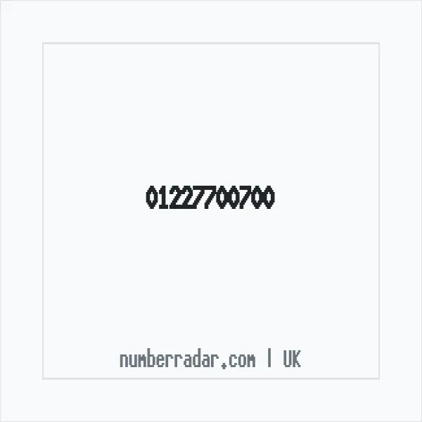 Reverse number check for +44 1227 700700 — who called me?