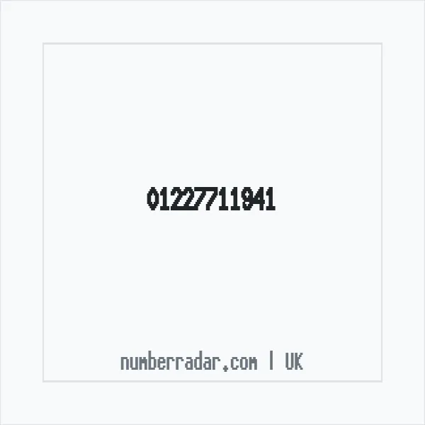 Reverse number check for +44 1227 711941 — who called me?