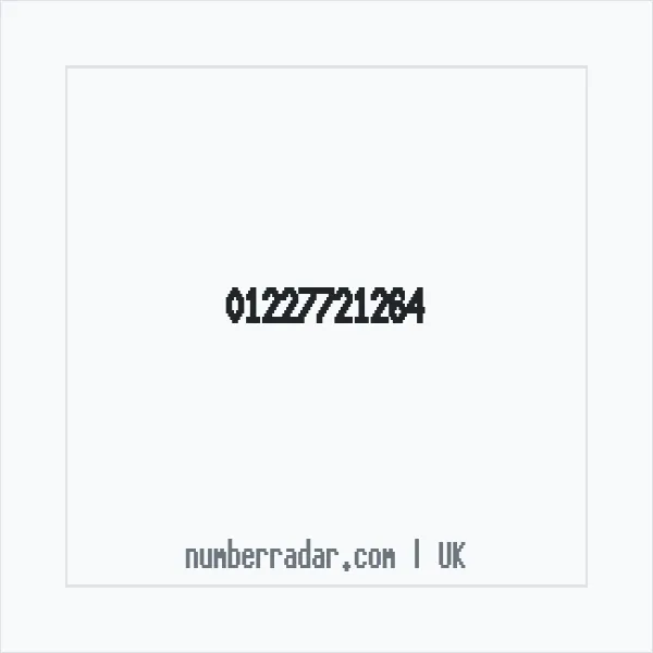 Reverse number check for +44 1227 721264 — who called me?