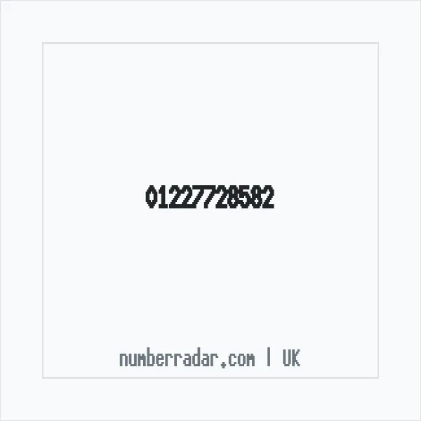 Reverse number check for +44 1227 728582 — who called me?
