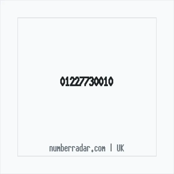 Reverse number check for +44 1227 730010 — who called me?