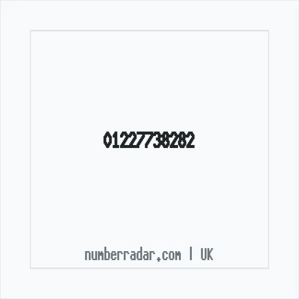 Reverse number check for +44 1227 738282 — who called me?