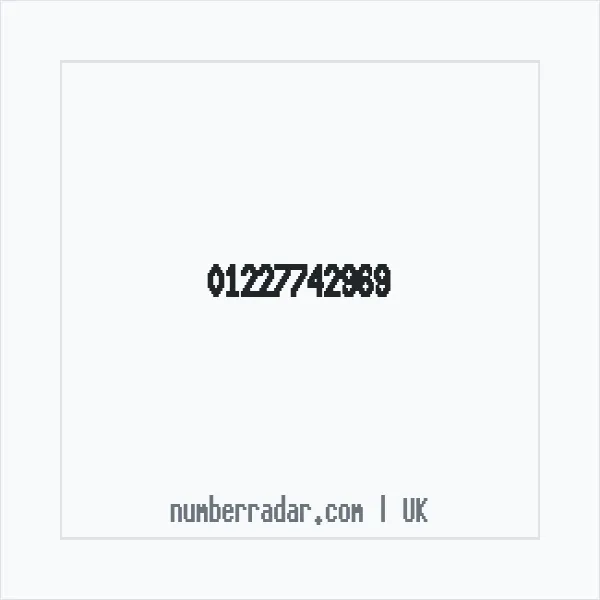 Reverse number check for +44 1227 742969 — who called me?