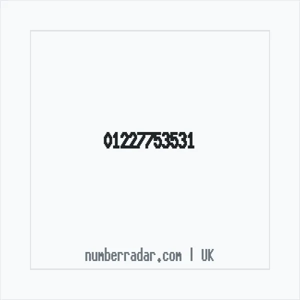 Reverse number check for +44 1227 753531 — who called me?
