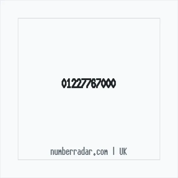 Reverse number check for +44 1227 767000 — who called me?
