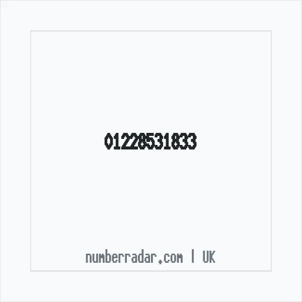 Reverse number check for +44 1228 531833 — who called me?