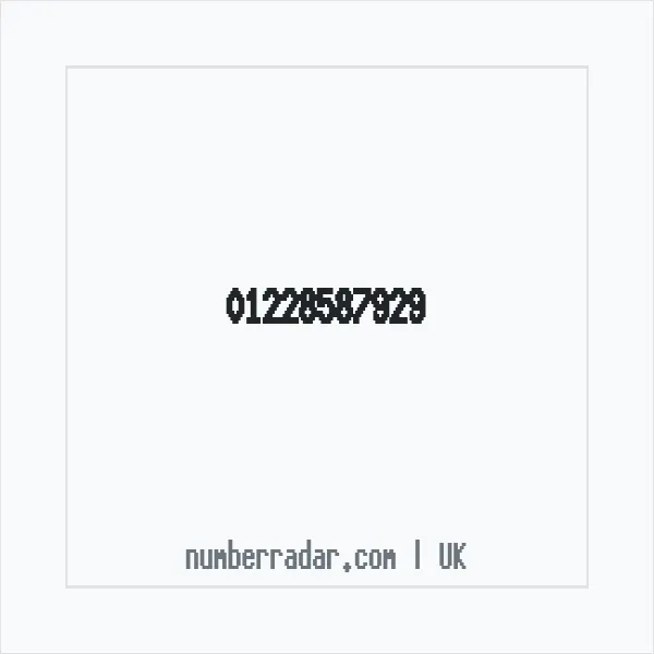 Reverse number check for +44 1228 587929 — who called me?