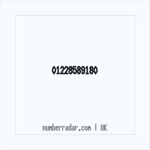 Reverse number check for +44 1228 589180 — who called me?