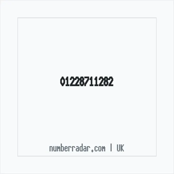 Reverse number check for +44 1228 711282 — who called me?