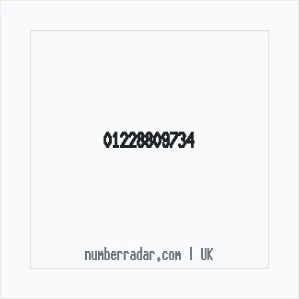 Reverse number check for +44 1228 809734 — who called me?