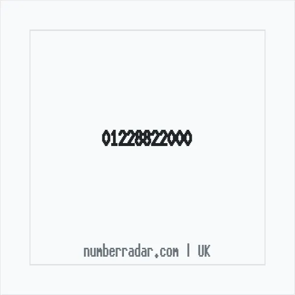 Reverse number check for +44 1228 822000 — who called me?