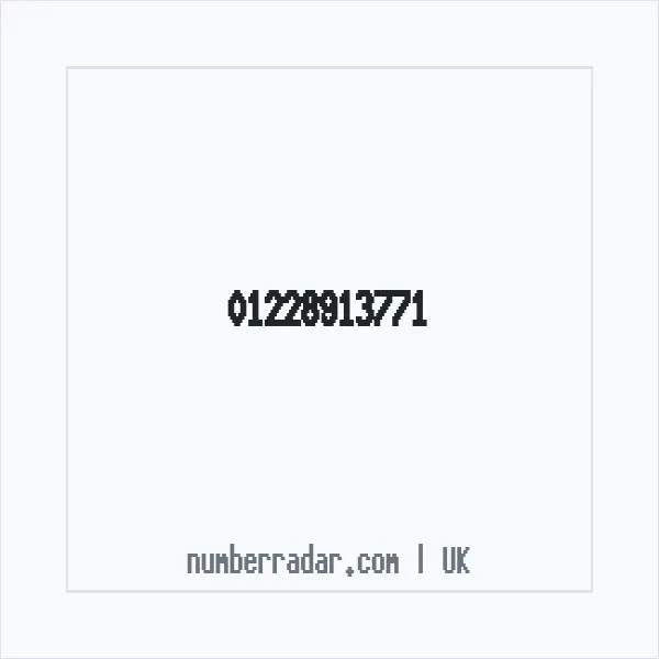Reverse number check for +44 1228 913771 — who called me?