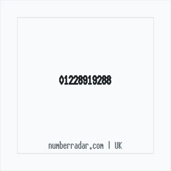 Reverse number check for +44 1228 919288 — who called me?