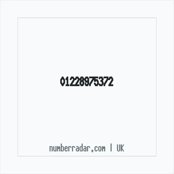 Reverse number check for +44 1228 975372 — who called me?