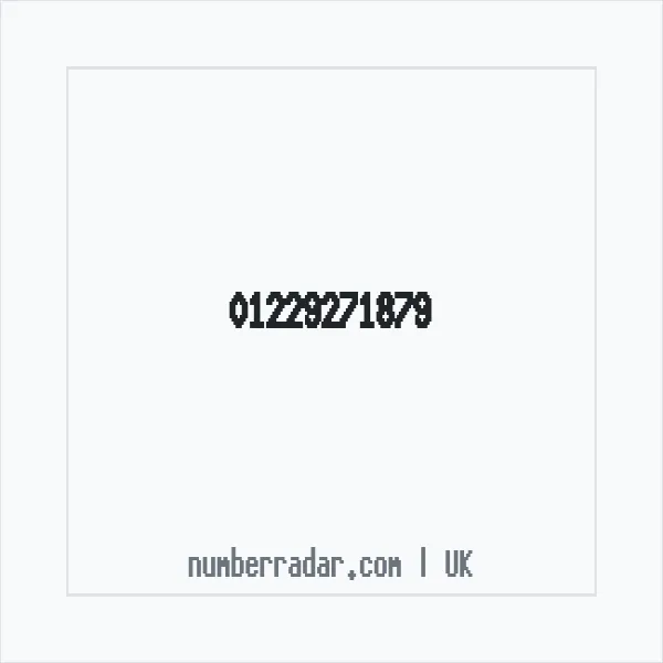 Reverse number check for +44 1229 271879 — who called me?