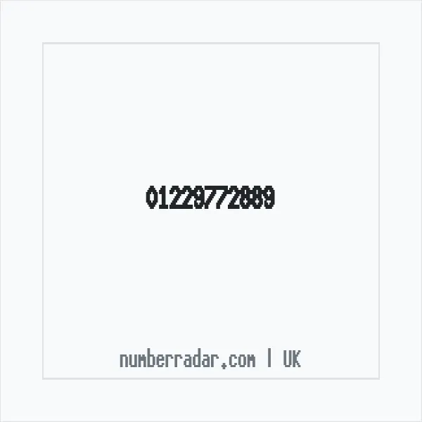 Reverse number check for +44 1229 772889 — who called me?