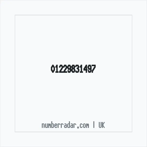 Reverse number check for +44 1229 831497 — who called me?