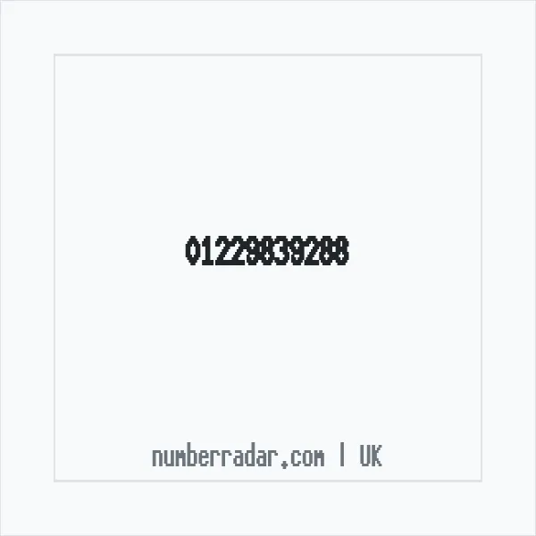 Reverse number check for +44 1229 839288 — who called me?