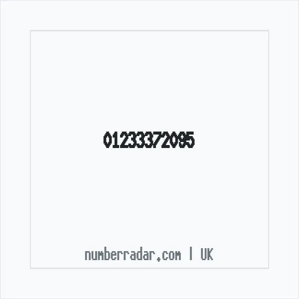 Reverse number check for +44 1233 372095 — who called me?