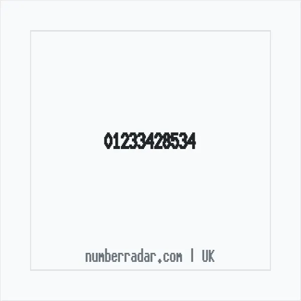 Reverse number check for +44 1233 428534 — who called me?