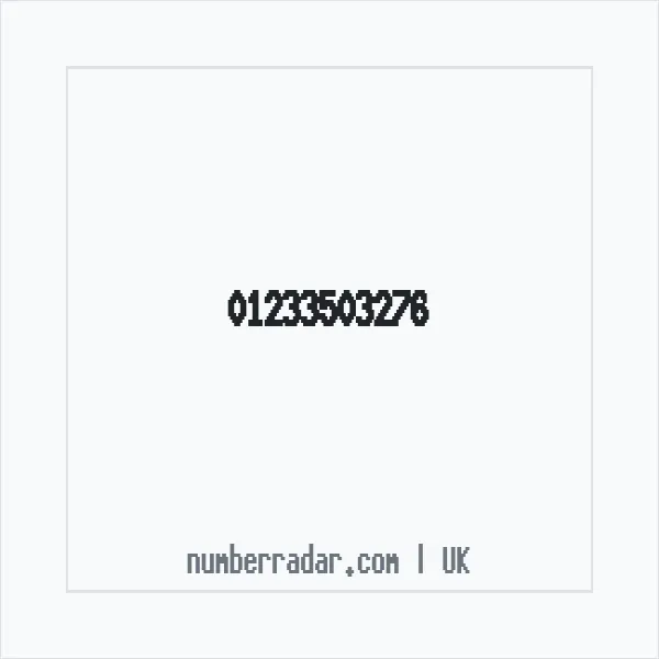 Reverse number check for +44 1233 503276 — who called me?