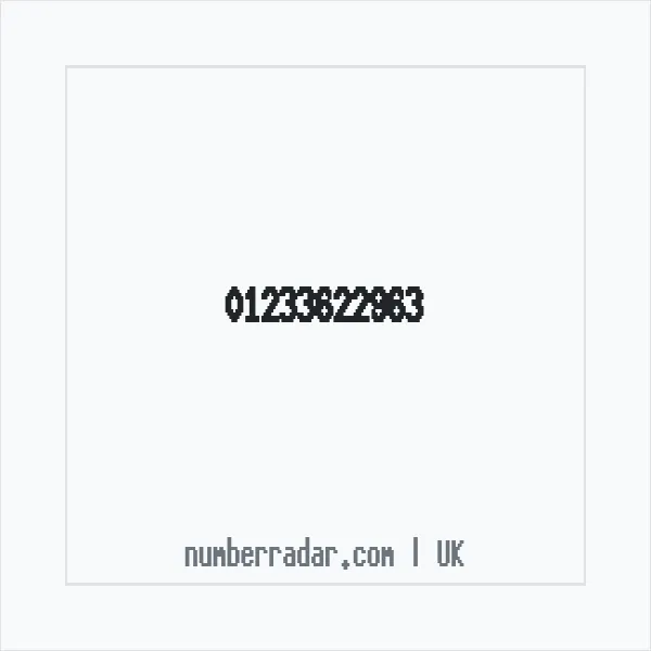 Reverse number check for +44 1233 622963 — who called me?