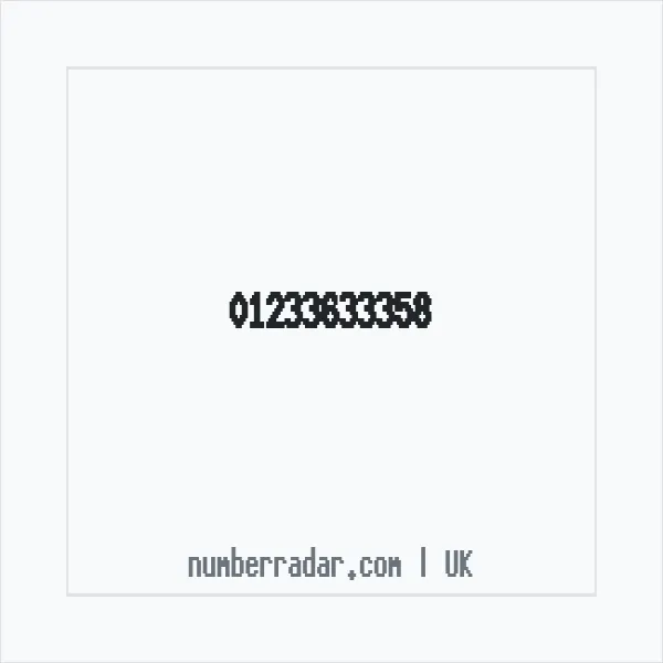 Reverse number check for +44 1233 633358 — who called me?