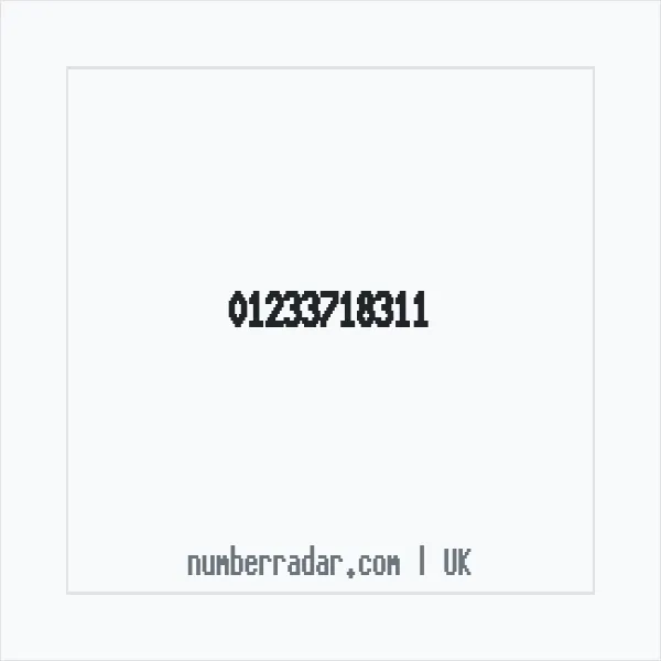 Reverse number check for +44 1233 718311 — who called me?