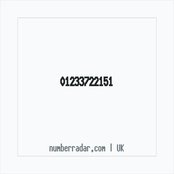Reverse number check for +44 1233 722151 — who called me?