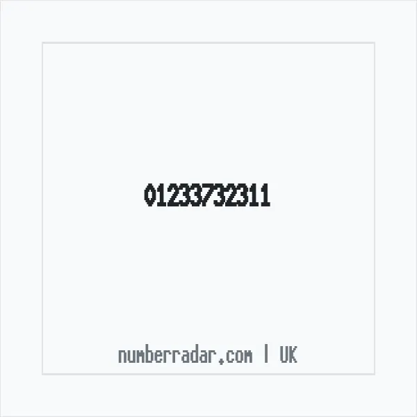 Reverse number check for +44 1233 732311 — who called me?