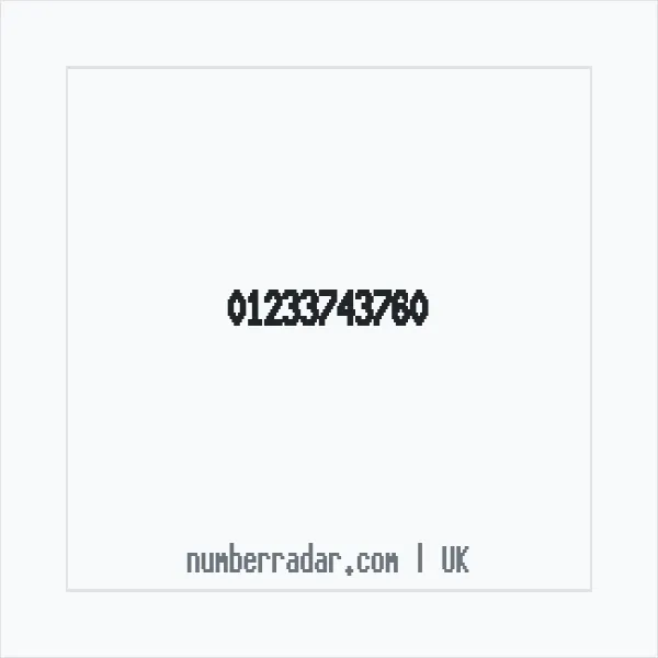 Reverse number check for +44 1233 743760 — who called me?