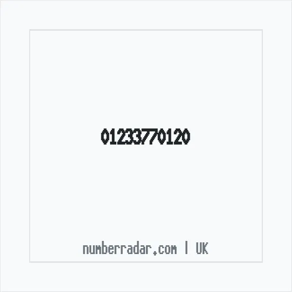 Reverse number check for +44 1233 770120 — who called me?