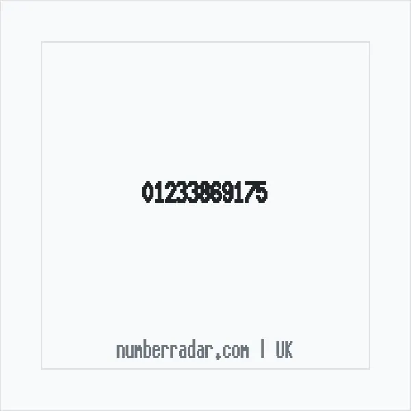 Reverse number check for +44 1233 869175 — who called me?