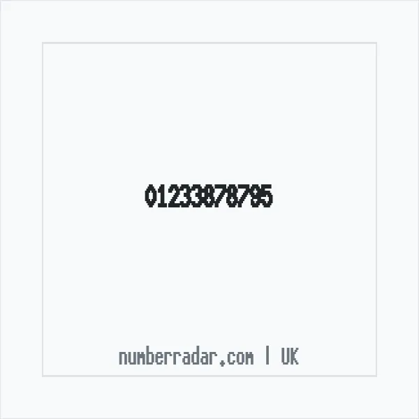 Reverse number check for +44 1233 878795 — who called me?
