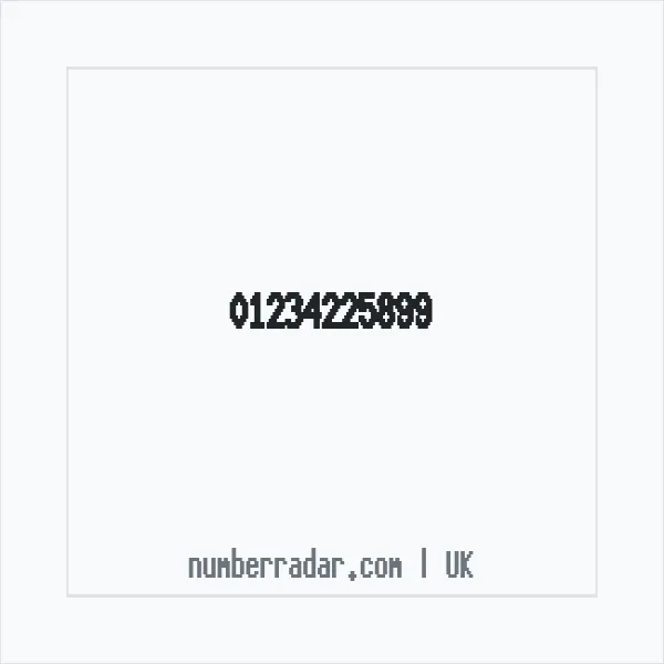 Reverse number check for +44 1234 225899 — who called me?