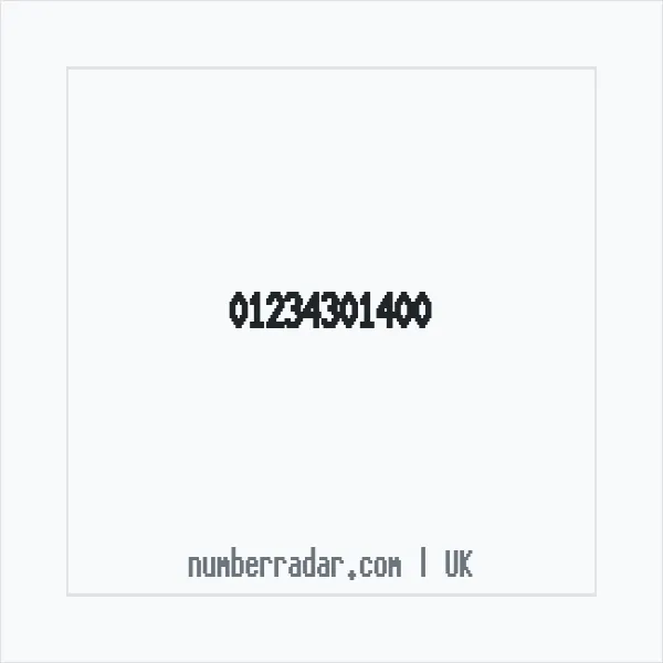 Reverse number check for +44 1234 301400 — who called me?