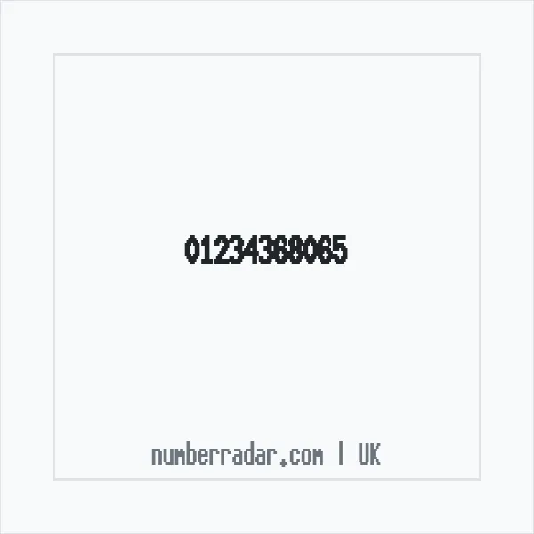 Reverse number check for +44 1234 368065 — who called me?