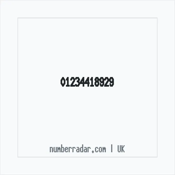Reverse number check for +44 1234 418929 — who called me?