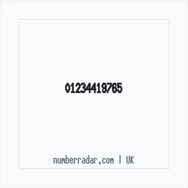 Reverse number check for +44 1234 419765 — who called me?