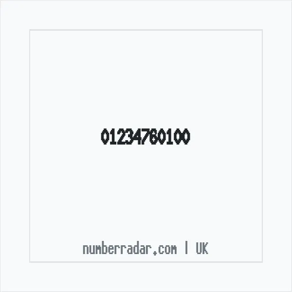 Reverse number check for +44 1234 760100 — who called me?