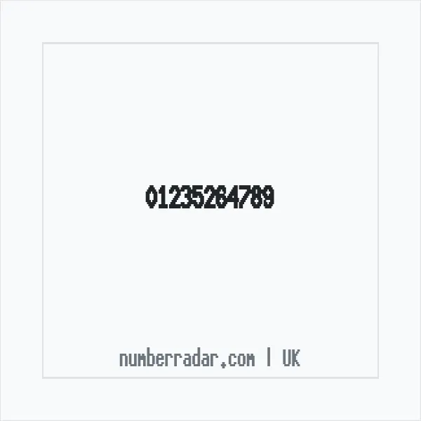 Reverse number check for +44 1235 264789 — who called me?